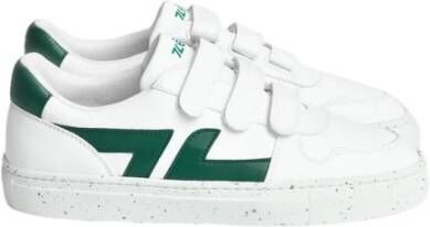 Z Zegna Groene Klittenbandsneakers White Dames