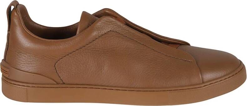 Z Zegna Sneakers Bruin Heren