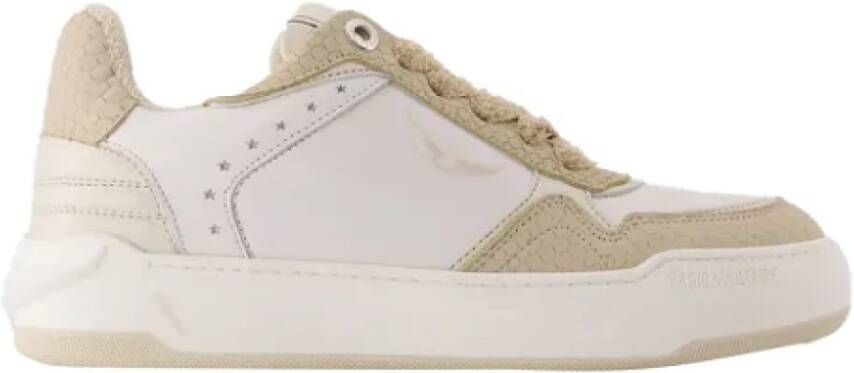 Zadig & Voltaire Leather sneakers White Dames