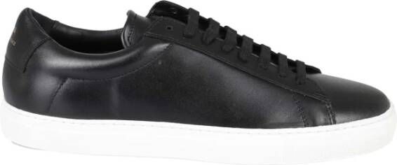 Zespà Nappa Leren Sneakers Black Heren