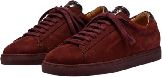 Zespà Zspa Apla Nubuck Sneakers Bruin Dames