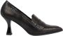 Zinda Elegante Loafer-Geïnspireerde Zwarte Leren Pumps Black Dames - Thumbnail 1