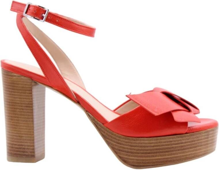 Zinda Hoge hak sandalen voor vrouwen Red Dames