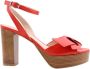 Zinda Hoge hak sandalen voor vrouwen Red Dames - Thumbnail 2