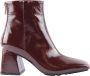 Zoe Glossy Wine Red Stylish Shoes Red Dames - Thumbnail 4