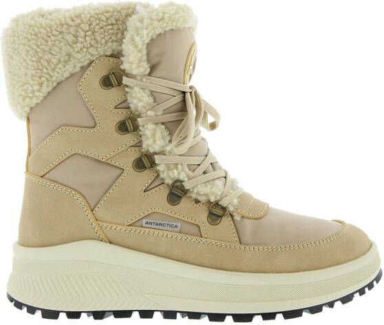 Antartica Snowboot Dames met veter 8722 Beige Wintersport schoenen Snowboots