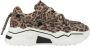 DWRS LABEL DWRS Jupiter leopard sneakers Beige Leer Lage sneakers Dames - Thumbnail 4