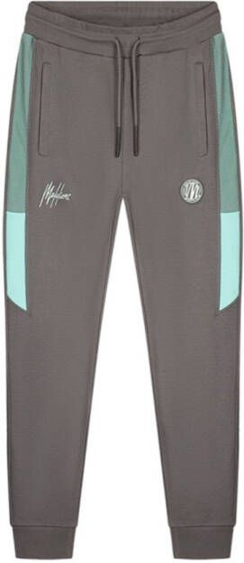 Malelions Sport Transfer Trackpants MS1-AW23-17-205 Grijs Mint Groen