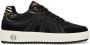 Mexx Zwarte leren sneakers met ponyhair detail Black - Thumbnail 3