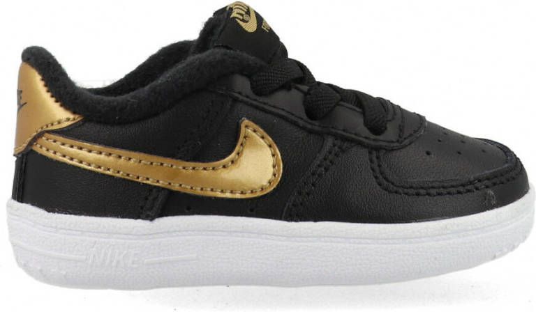 Nike air force cheap 1 dames zwart goud