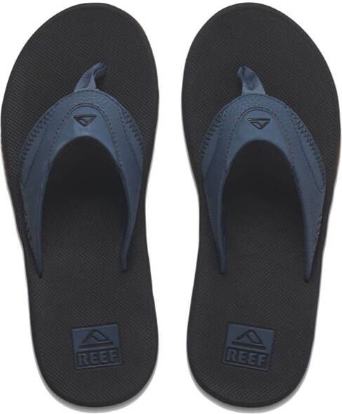 Reef Fanning Orion Black Heren Slippers Zwart Donkerblauw