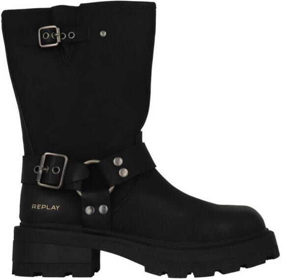 Replay Brigitte Boots RL680004S-0003 Zwart