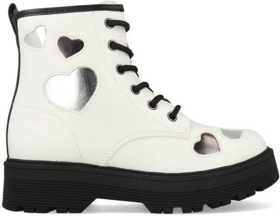 skechers Gravlen Hi Metallic Heart 303409L WHT Wit