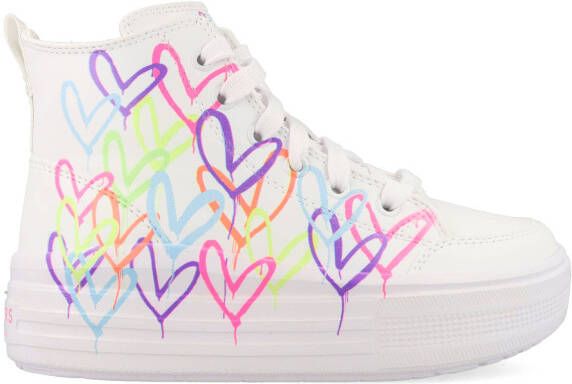 Skechers Hyperlift Love Daze 314075L WMLT Wit Multicolor