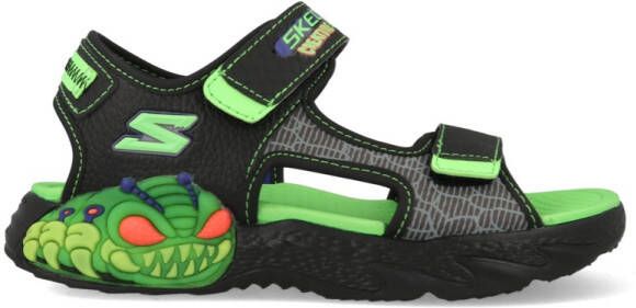 Skechers Sandalen Creature Splash 400614L BKLM Zwart Groen