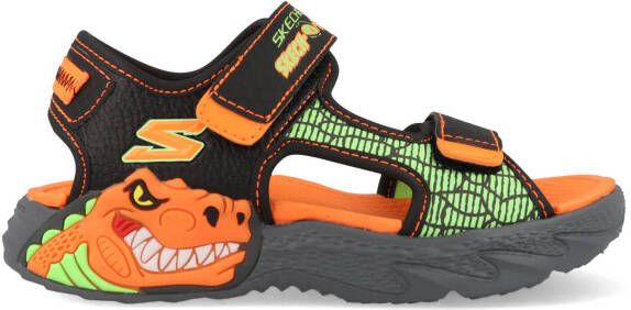 Skechers Sandalen Creature Splash 400614L BKOR Zwart Oranje