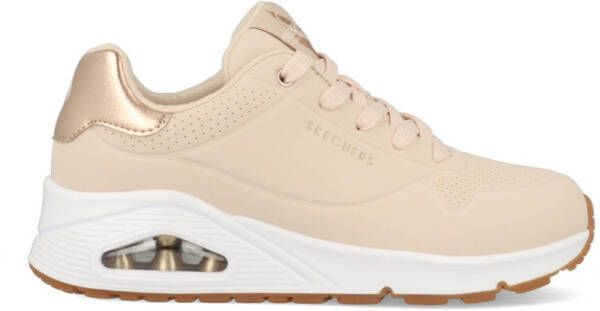 Skechers Uno Golden Air Dames Sneakers 177094 NAT Lichtbeige Goud