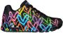 Skechers Lage Sneakers Highlight Love 177981 BKMT Black Multi - Thumbnail 144