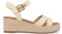 TOMS Audrey Sandalen Met Sleehak Dames Beige - Thumbnail 2