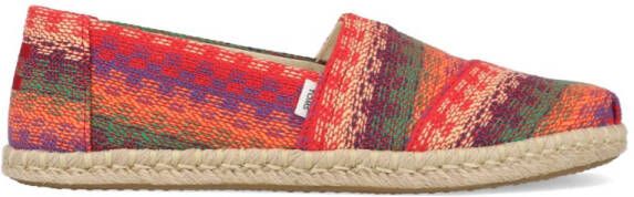 Toms Espadrille Alpargata 10017834 Rood