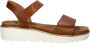 Ara Bilbao leren sandalen cognac - Thumbnail 2