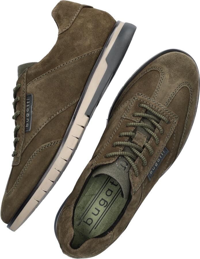Bugatti Delron suède sneakers groen