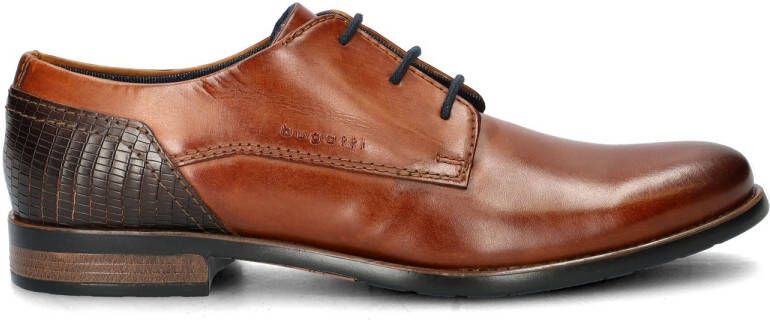 Bugatti leren veterschoenen cognac