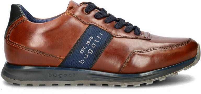 Bugatti leren sneakers cognac