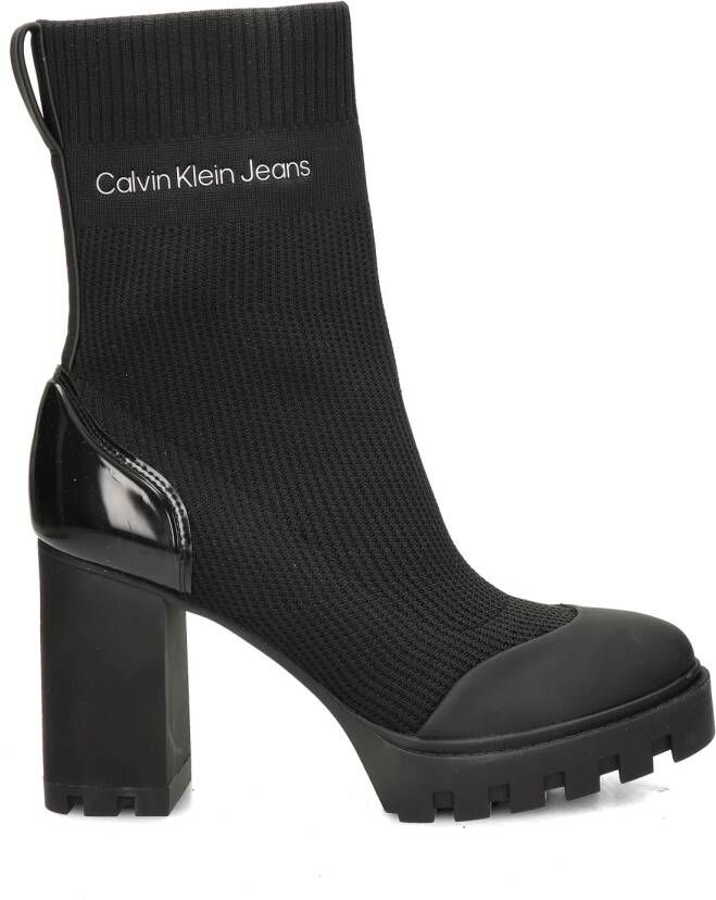 Calvin Klein Highheel-laarsjes PLATFORM KNIT SOCK KNIT WN