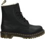 Dr Martens Dr. Martens 2179 Fur leren veterboots zwart - Thumbnail 1