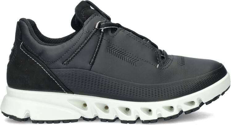 Ecco Multi-Vent comfort leren veterschoenen zwart