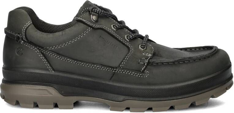 ECCO Rugged Track leren heren wandelschoenen Zwart Uitneembare zool