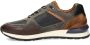 Australian Novecento leren sneakers blauw cognac - Thumbnail 9