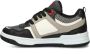 Cruyff Zwarte Leren Sneakers met Rode Accenten Multicolor Dames - Thumbnail 15