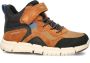 Geox J Flex sneakers cognac zwart Bruin Jongens Imitatieleer Meerkleurig 29 - Thumbnail 4