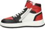 Hip leren sneakers rood wit zwart Jongens Leer Meerkleurig 39 - Thumbnail 3