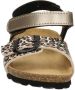 Nelson Kids sandalen met panterprint goud - Thumbnail 3