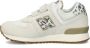 New Balance 574 V1 sneakers dierenprint offwhite blauw Ecru Jongens Meisjes Suede 34.5 - Thumbnail 9