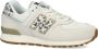 New Balance 574 V1 sneakers dierenprint offwhite blauw Ecru Jongens Meisjes Suede 34.5 - Thumbnail 5