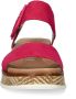 Rieker Revolution suède sandalen fuchsia - Thumbnail 16