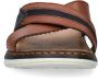 Rieker Slipper 25186-24 Bruin Combi - Thumbnail 6