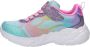 Skechers Rainbow Racer sneakers met glitters lichtblauw roze - Thumbnail 5