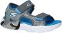 Skechers S-Slights Creature of Splash sandalen met lampjes grijs Jongens Imitatieleer 28 - Thumbnail 10