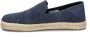 TOMS Santiago Recycled Cotton Canvas Blue Slip-on - Thumbnail 15