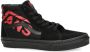 Vans SK8-Hi Logo jongens sneaker Zwart rood - Thumbnail 5