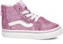 Vans SK8 Hi Zip Glitter sneakers roze Paars Jongens Meisjes Textiel 19 - Thumbnail 4