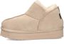 Warmbat Australia Willow Plateau suède pantoffels beige - Thumbnail 4