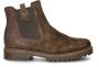 Gabor Suède Chelsea Boot met Metallic Detail Brown Dames - Thumbnail 4