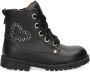 Nelson Kids leren veterboots zwart Meisjes Leer Effen 22 - Thumbnail 2