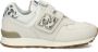 New Balance 574 V1 sneakers dierenprint offwhite blauw Ecru Jongens Meisjes Suede 34.5 - Thumbnail 3